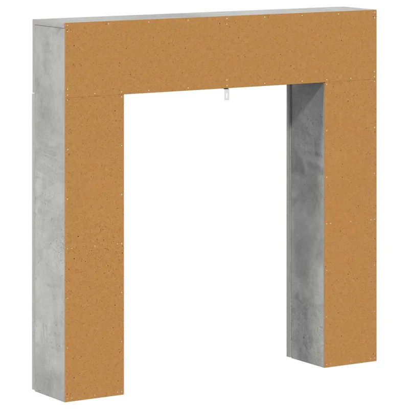 Židinio rėmas Betono pilka 102 x 18 x 100,5 cm Apdirbta mediena