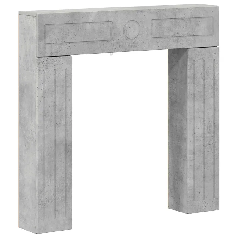 Židinio rėmas Betono pilka 102 x 18 x 100,5 cm Apdirbta mediena