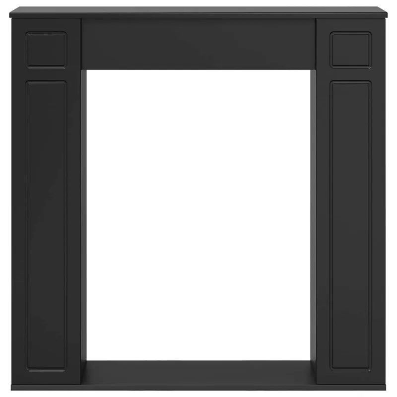 Židinio rėmas Juoda 100 x 20 x 100 cm Apdirbta mediena