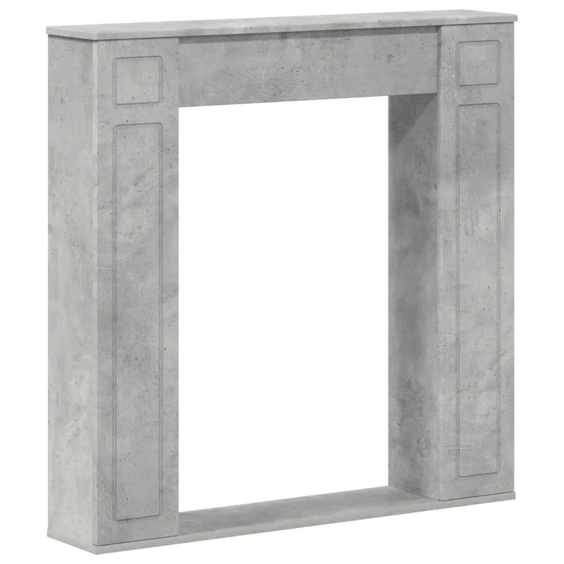 Židinio rėmas Betono pilka 100 x 20 x 100 cm Apdirbta mediena