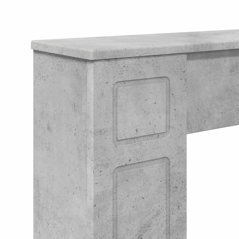Židinio rėmas Betono pilka 100 x 20 x 100 cm Apdirbta mediena