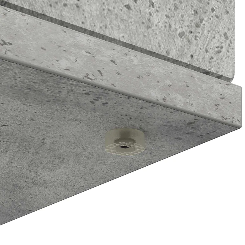 Židinio rėmas Betono pilka 100 x 20 x 100 cm Apdirbta mediena