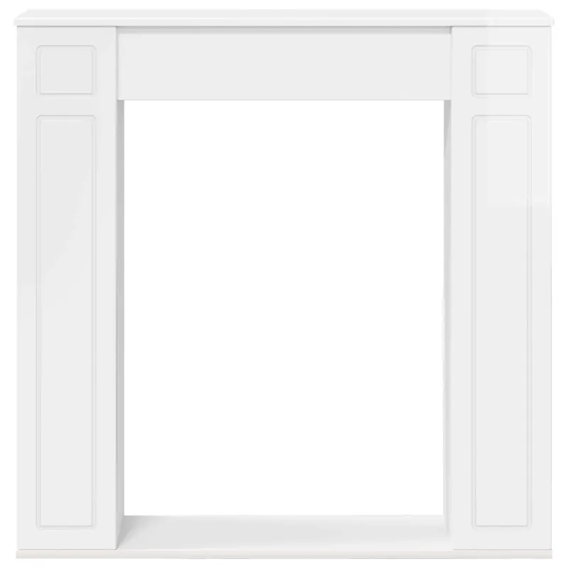 Židinio rėmas Itin blizgi balta 100 x 20 x 100 cm