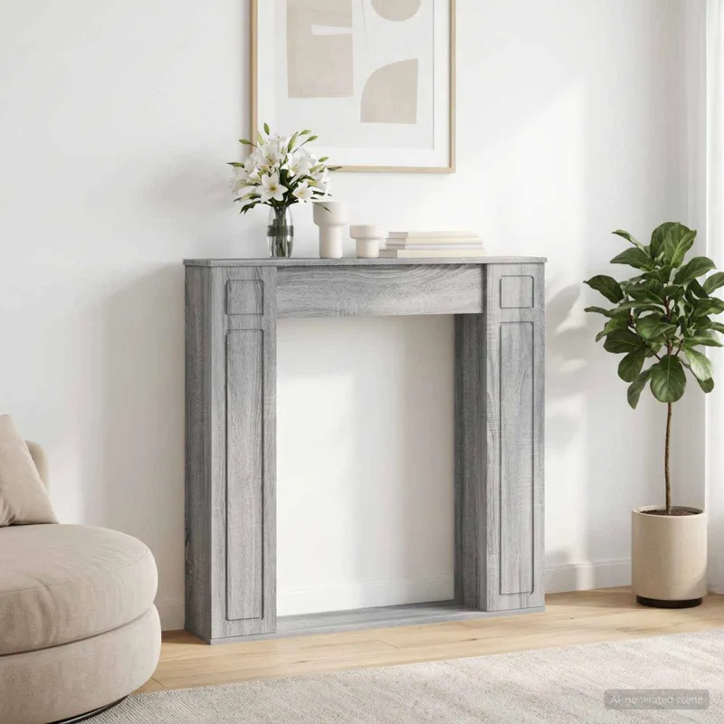 Židinio rėmas Pilka Sonoma 100 x 20 x 100 cm Apdirbta mediena