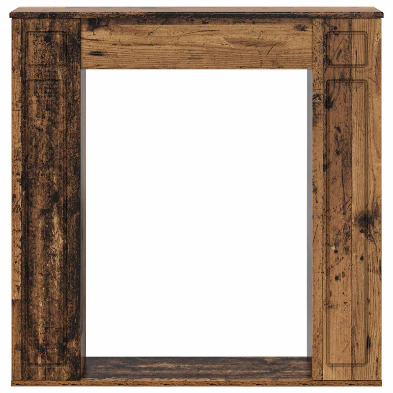 Židinio rėmas Sendintos medienos 100 x 20 x 100 cm