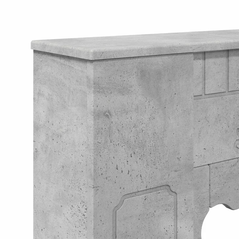 Židinio rėmas Betono pilka 93 x 20 x 89 cm Apdirbta mediena