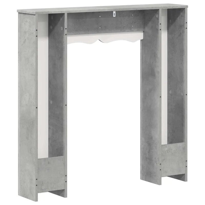 Židinio rėmas Betono pilka 102 x 20 x 102 cm Apdirbta mediena