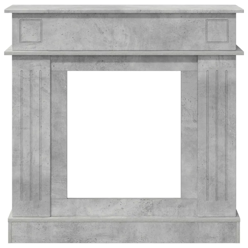 Židinio rėmas Betono pilka 102 x 26 x 100 cm Apdirbta mediena