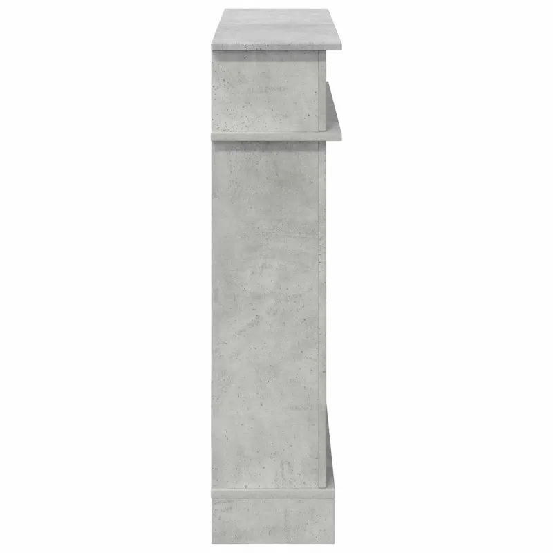 Židinio rėmas Betono pilka 102 x 26 x 100 cm Apdirbta mediena