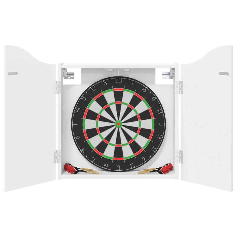 Dartboard spinta Balta 56 x 12 x 63 cm Apdirbta mediena