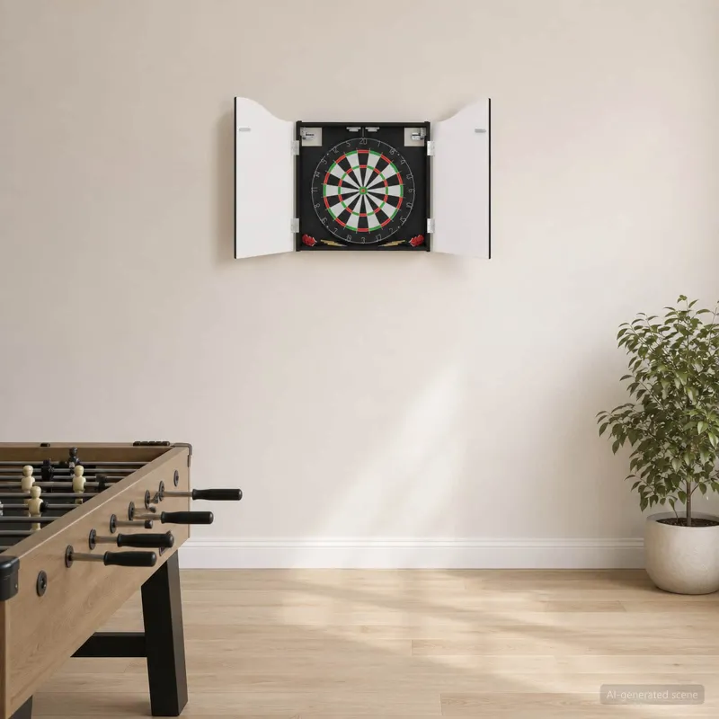 Dartboard spinta Juoda 56 x 12 x 63 cm Apdirbta mediena