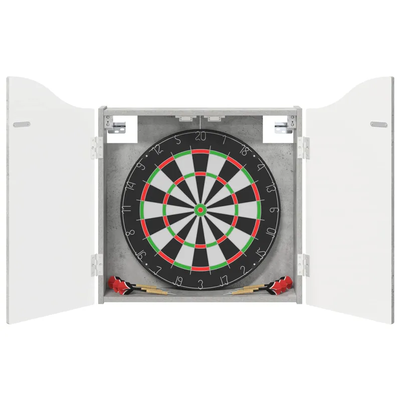 Dartboard spinta Betono pilka 56 x 12 x 63 cm Apdirbta mediena