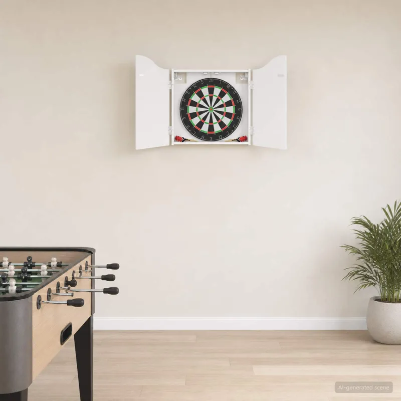 Dartboard spinta Itin blizgi balta 56 x 12 x 63 cm