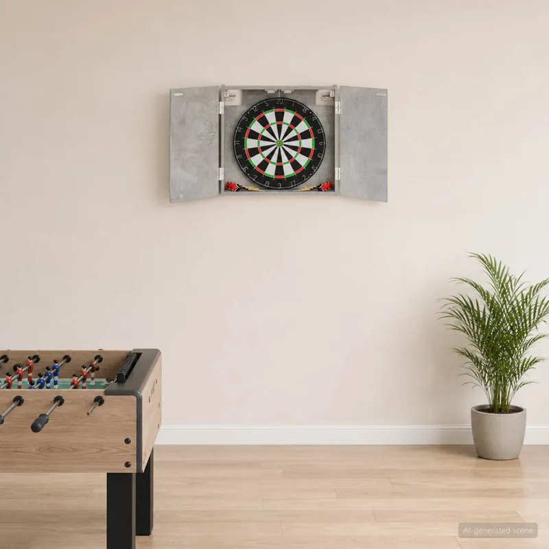 Dartboard spinta Betono pilka 56 x 12 x 53,5 cm