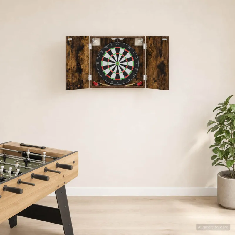 Dartboard spinta Dūminio ąžuolo 56 x 12 x 53,5 cm