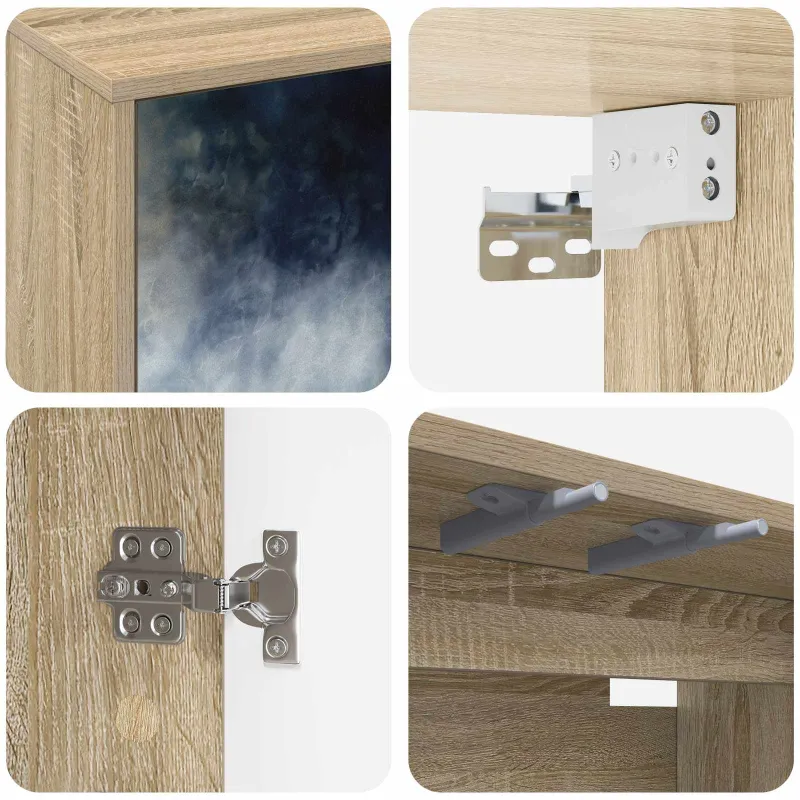 Sieninis televizoriaus stovas RAALTE 69 x 33 x 40 cm