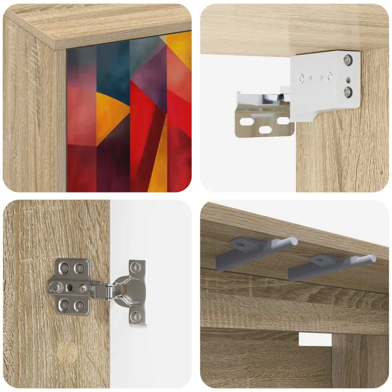 Sieninis televizoriaus stovas HEESCH 69 x 33 x 40 cm