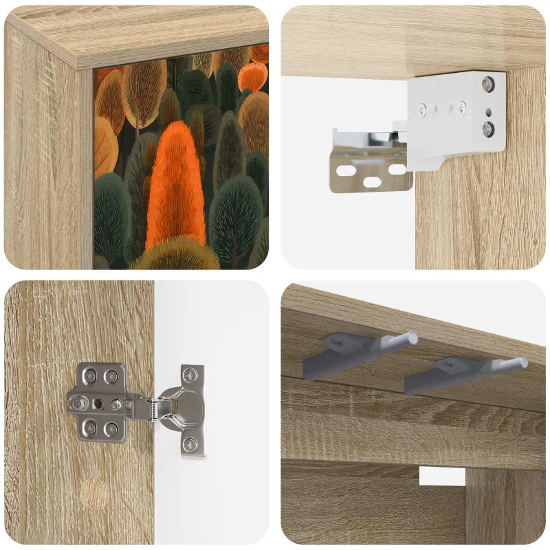 Sieninis televizoriaus stovas ZAANDAM 69 x 33 x 40 cm