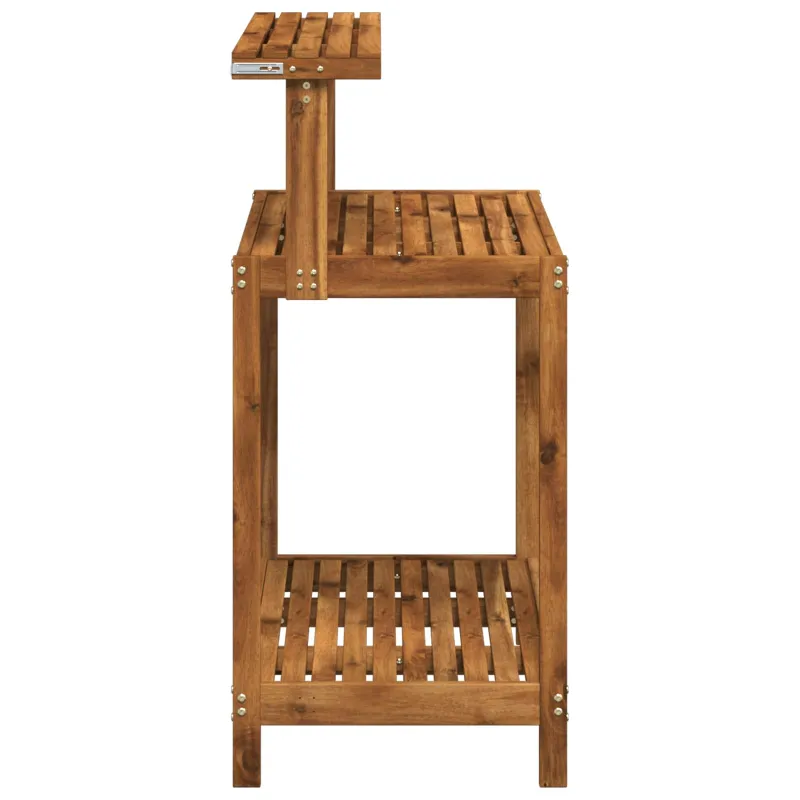 Lauko vazonų stalas 86,5 x 48,5 x 106 cm Natūrali
