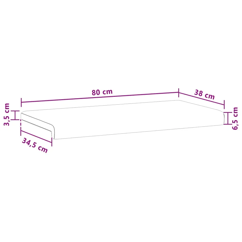 Suoliuko pagalvė Dirbtinė oda Vyno raudona Gylis 35 cm