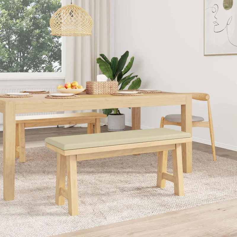Suoliuko pagalvė Dirbtinė oda Kreminė Gylis 35 cm