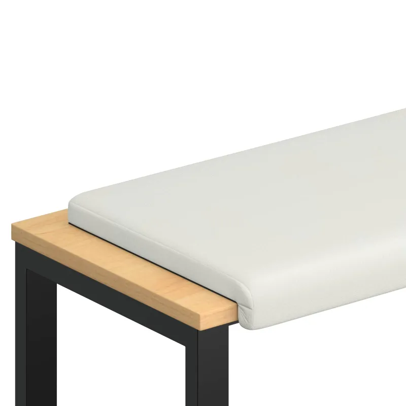 Suoliuko pagalvė Dirbtinė oda Balta Gylis 35 cm
