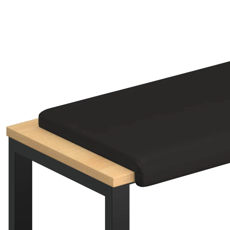 Suoliuko pagalvė Dirbtinė oda Juoda Gylis 35 cm