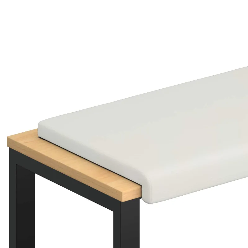 Suoliuko pagalvė Dirbtinė oda Balta Gylis 35 cm