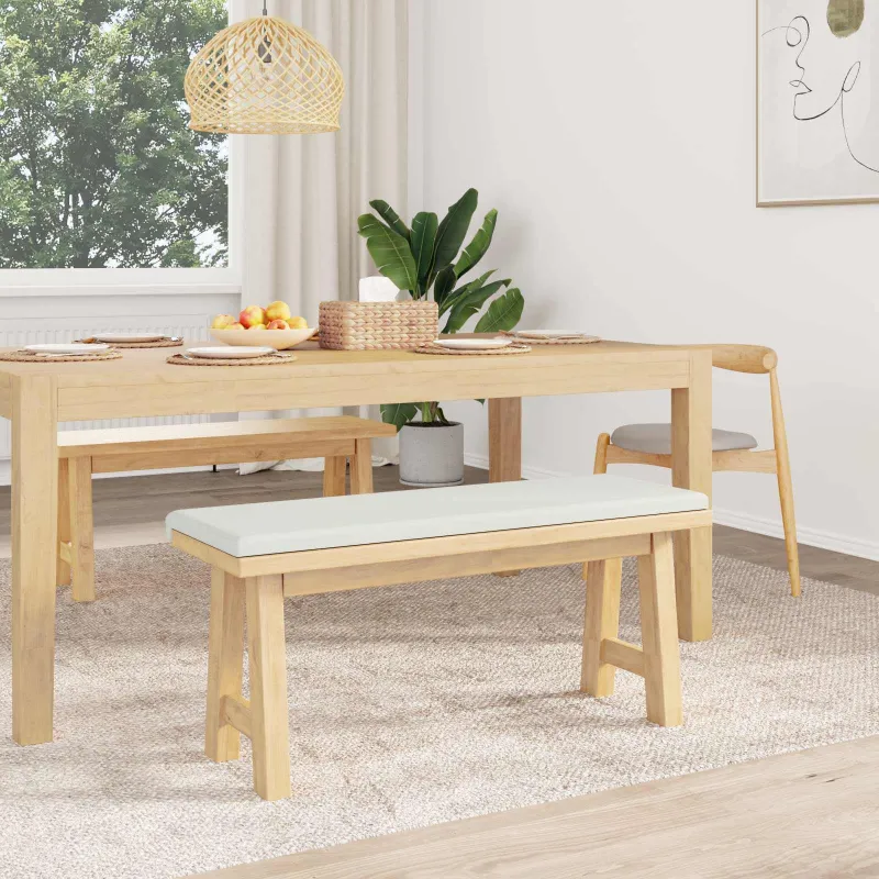 Suoliuko pagalvė Dirbtinė oda Balta Gylis 35 cm