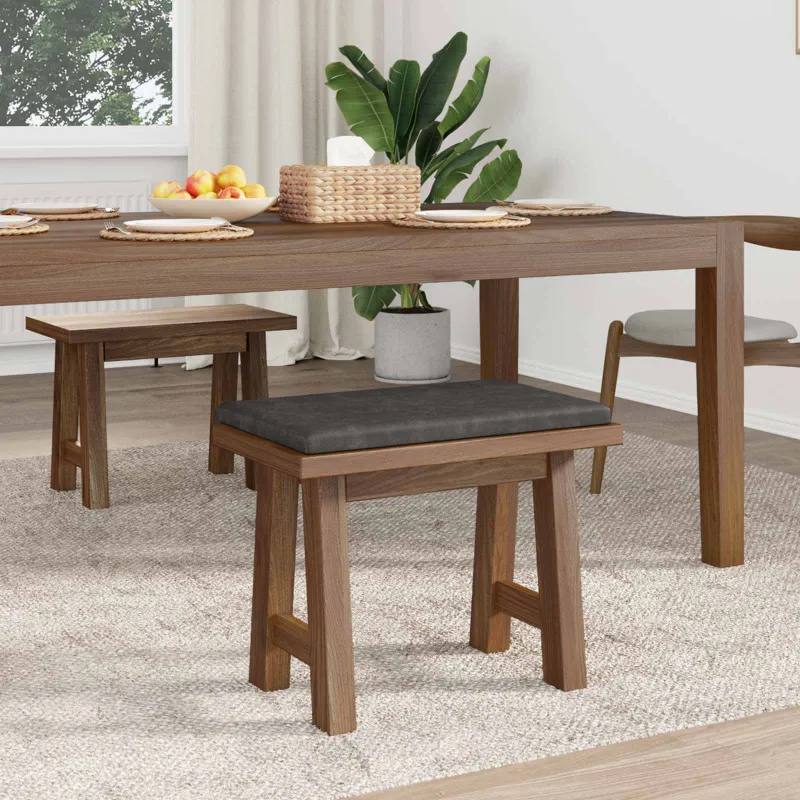 Suoliuko pagalvė Dirbtinė oda Juoda Gylis 35 cm