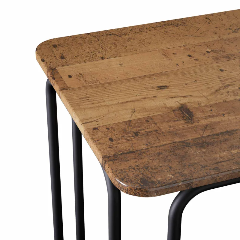 Valgomojo stalas 100 x 50 x 75 cm Apdirbta mediena Stačiakampio