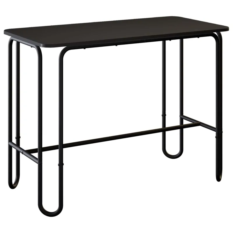 Valgomojo stalas 100 x 50 x 75 cm Apdirbta mediena Juoda