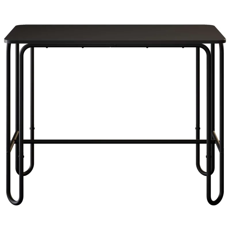 Valgomojo stalas 100 x 50 x 75 cm Apdirbta mediena Juoda