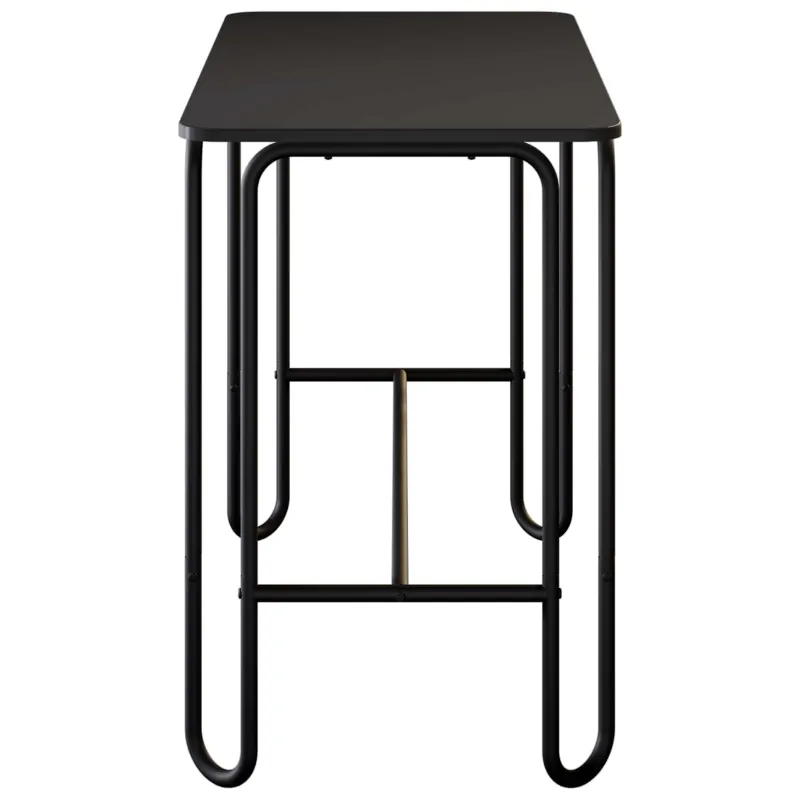 Valgomojo stalas 100 x 50 x 75 cm Apdirbta mediena Juoda