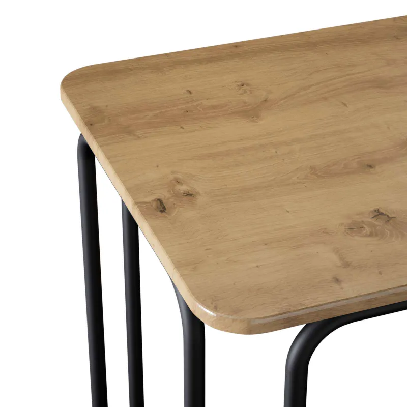 Valgomojo stalas 100 x 50 x 75 cm Apdirbta mediena Stačiakampio