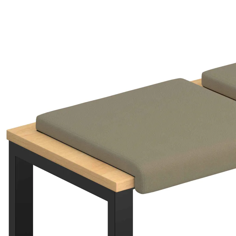 Suoliuko pagalvė 2 vnt. Tekstūruotas aksomas Chaki Gylis 35 cm