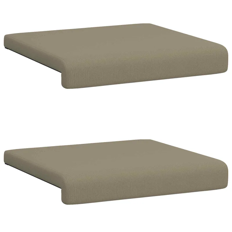 Suoliuko pagalvė 2 vnt. Tekstūruotas aksomas Chaki Gylis 35 cm