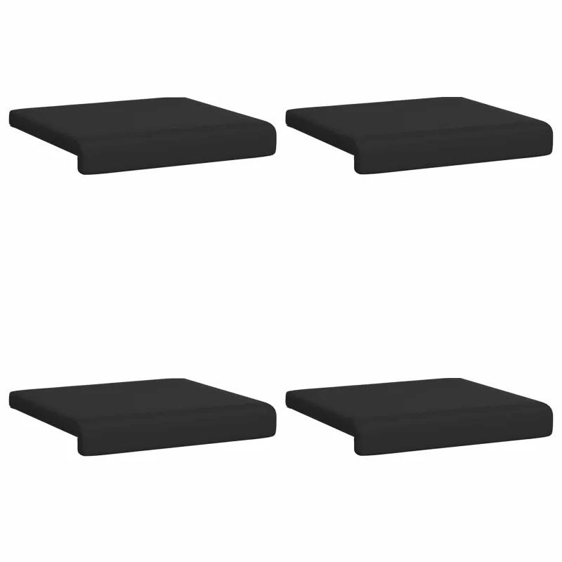 Suoliuko pagalvė 4 vnt. Tekstūruotas aksomas Juoda Gylis 35 cm