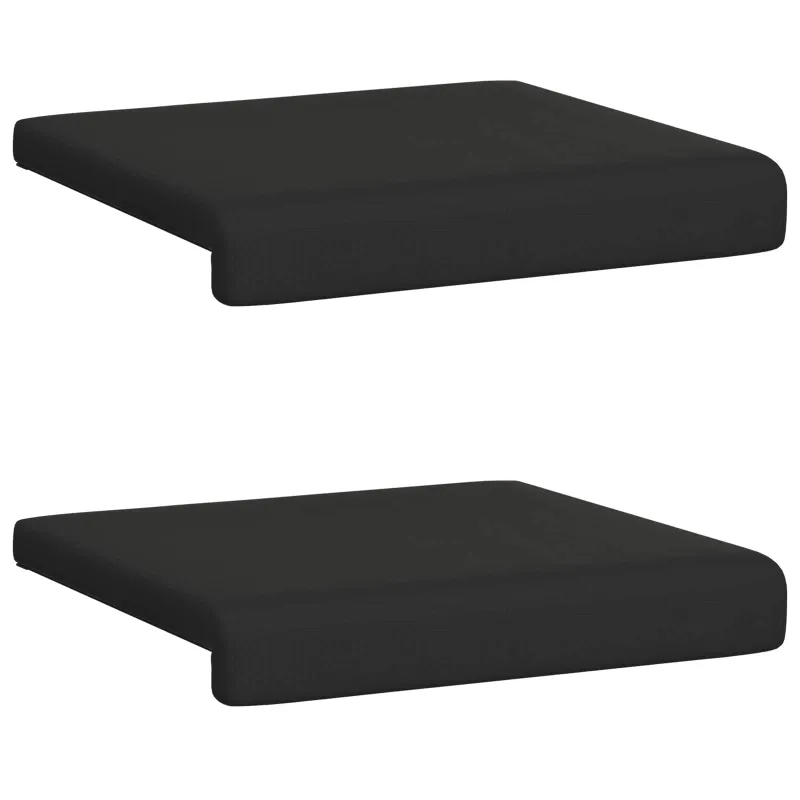 Suoliuko pagalvė 2 vnt. Tekstūruotas aksomas Juoda Gylis 35 cm
