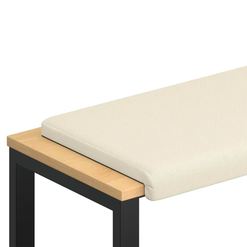 Suoliuko pagalvė Tekstūruotas aksomas Kreminė Gylis 35 cm