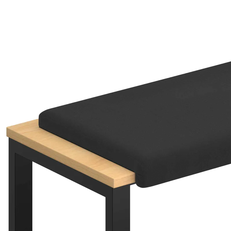Suoliuko pagalvė Tekstūruotas aksomas Juoda Gylis 35 cm