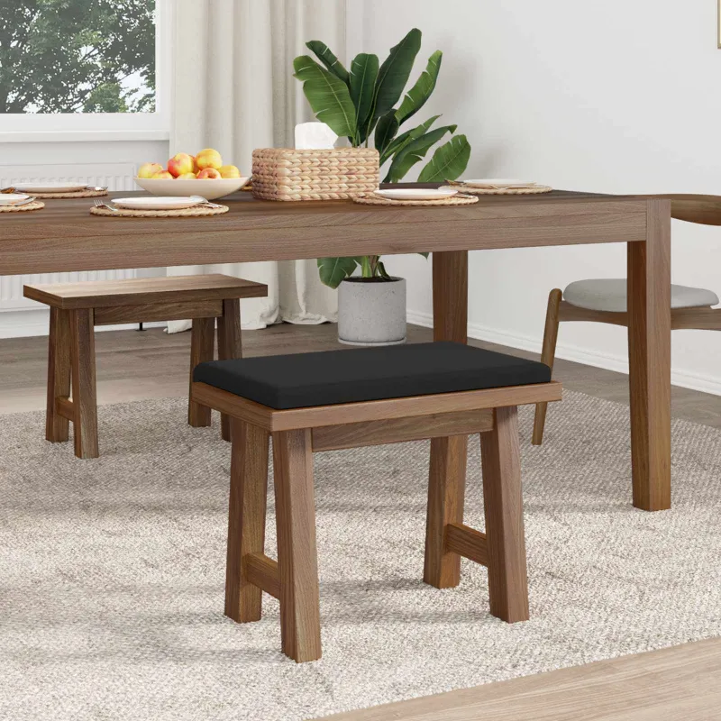 Suoliuko pagalvė Tekstūruotas aksomas Juoda Gylis 35 cm