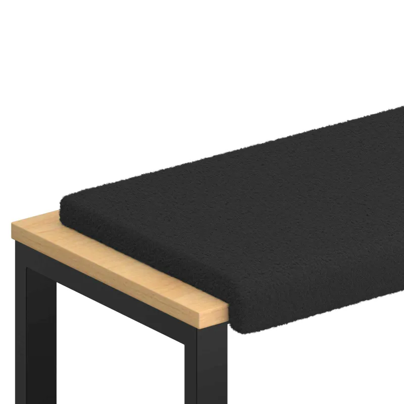 Suoliuko pagalvė Šerpos audinys Juoda Gylis 35 cm