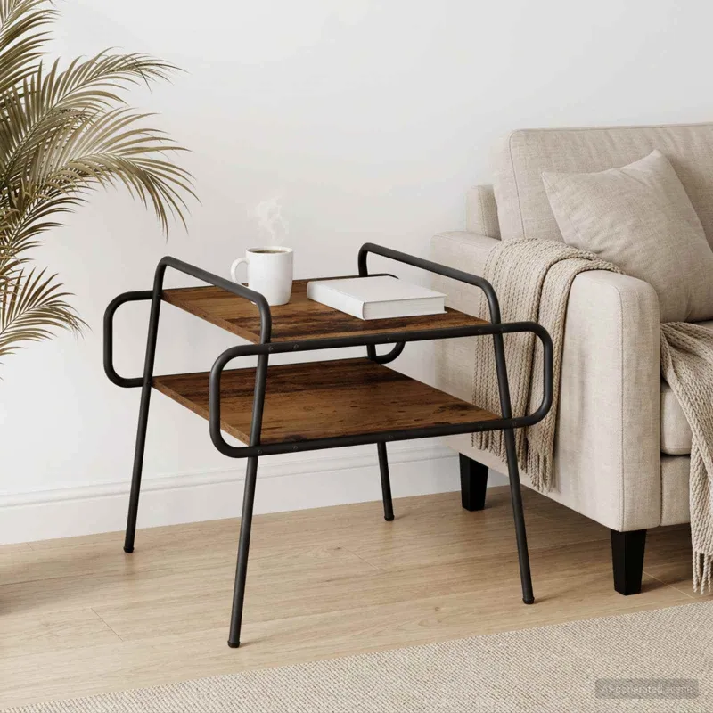 Kavos staliukas Sendintos medienos 60 x 60 x 51 cm