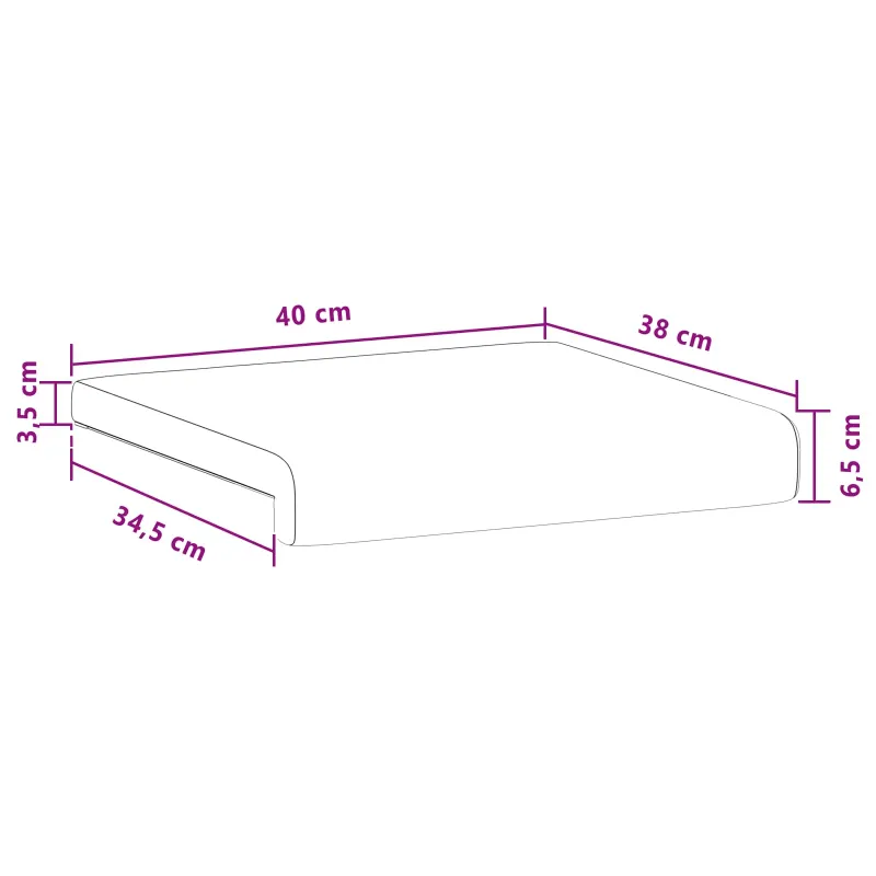 Suoliuko pagalvė 2 vnt. Mikropluoštas Juoda Gylis 35 cm