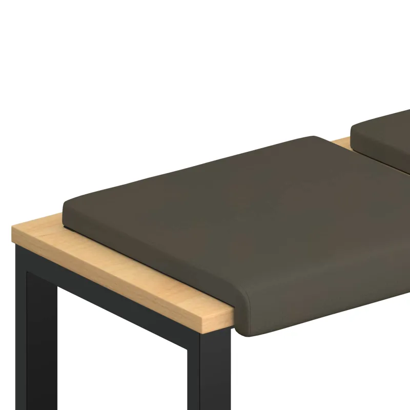 Suoliuko pagalvė 4 vnt. Dirbtinė oda Pilka Gylis 35 cm