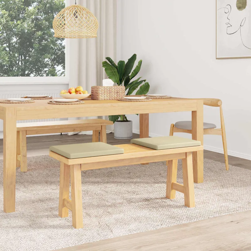 Suoliuko pagalvė 2 vnt. Dirbtinė oda Kreminė Gylis 35 cm