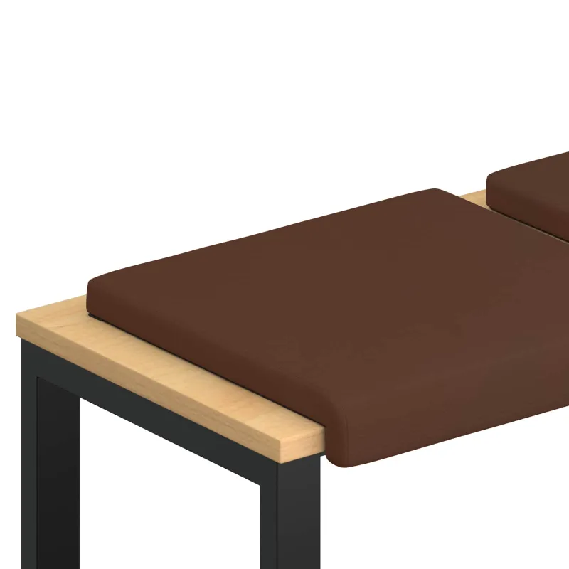 Suoliuko pagalvė 4 vnt. Dirbtinė oda Ruda Gylis 35 cm