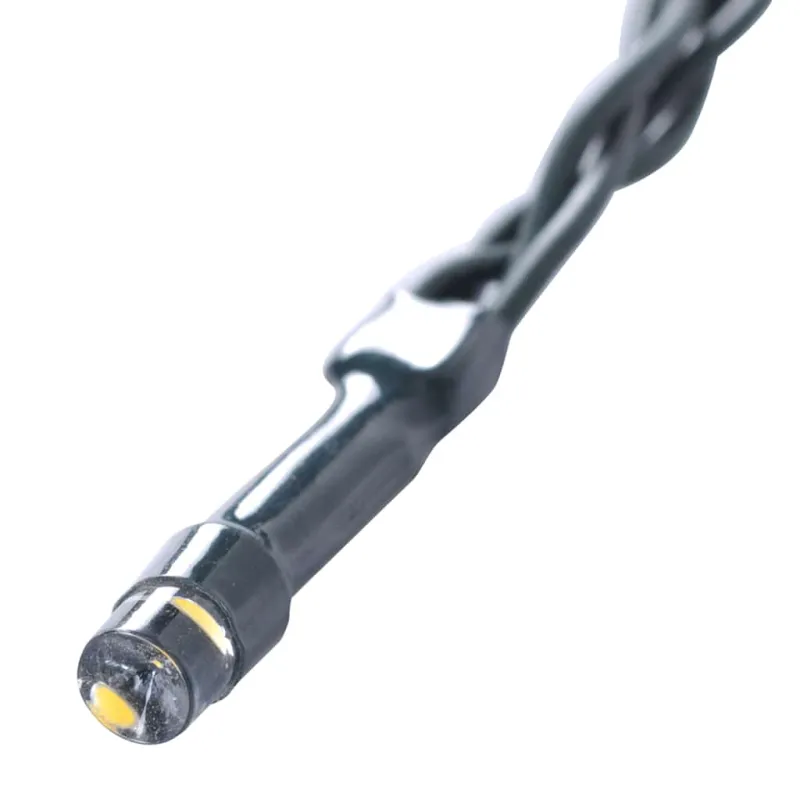 Dirbtiniai buksmedžio krūmai su LED lemputėmis 2vnt. žalia 47cm
