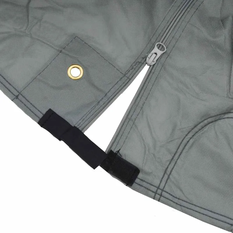 Arklio priekabos dangtis, pilka, 334x148x230cm, audinys